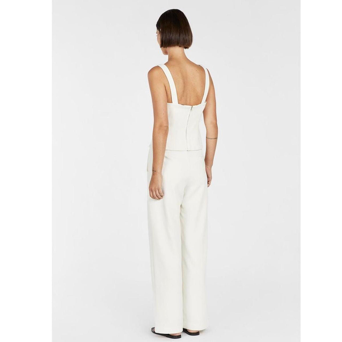 DISSH Rosa Corset Top White