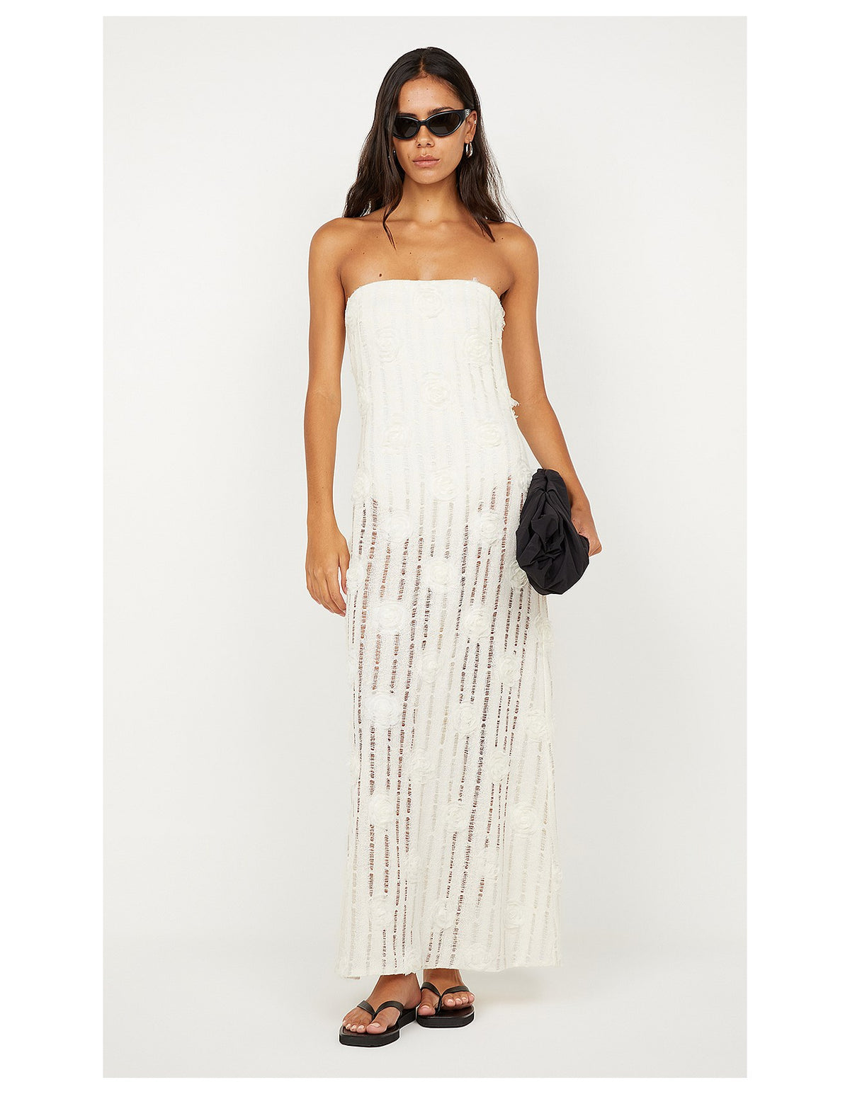 BEC & BRIDGE Amelie Strapless Dress White