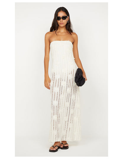 BEC & BRIDGE Amelie Strapless Dress White