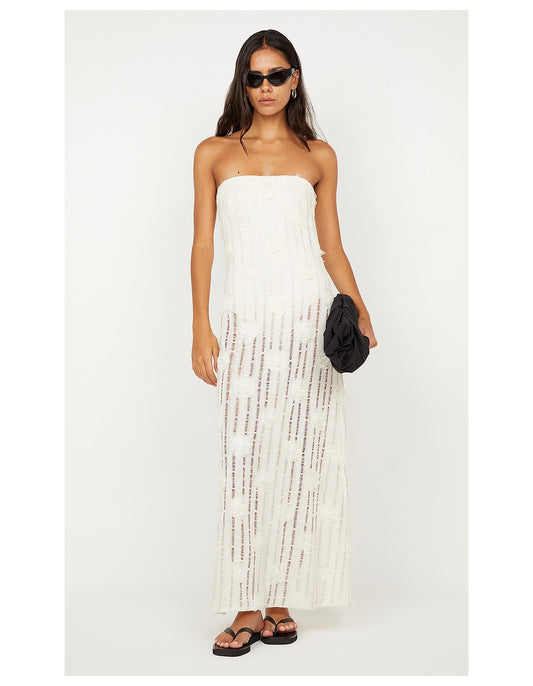 BEC & BRIDGE Amelie Strapless Dress White