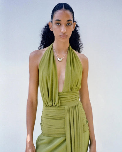 BEC & BRIDGE Cassis Drape Dress Fern