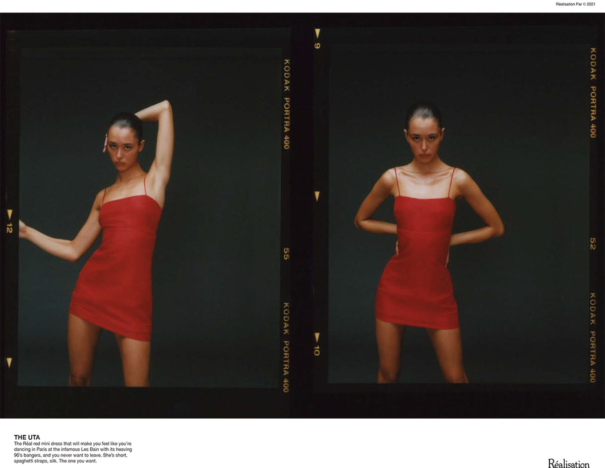 REALISATION PAR The Uta Mini Dress Red