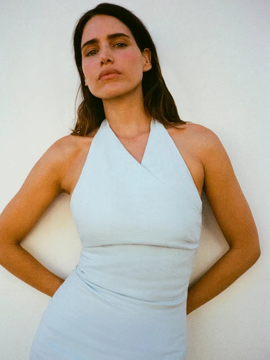 SIR THE LABEL Iris Halter Midi Dress
