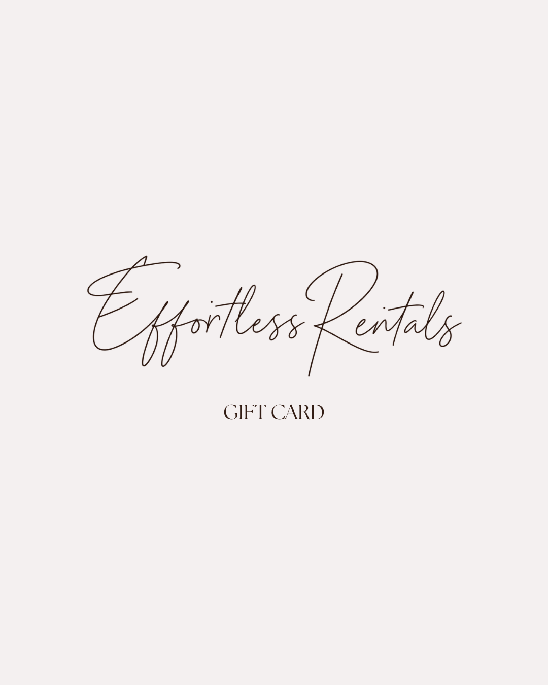 Effortlessly Yours Gift Card