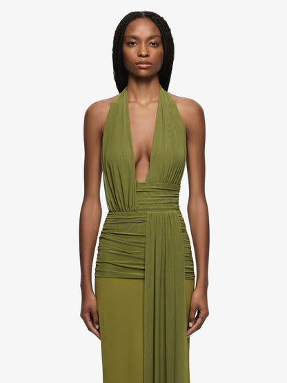 BEC & BRIDGE Cassis Drape Dress Fern