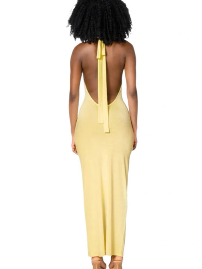 437 Maxi Dress Yellow
